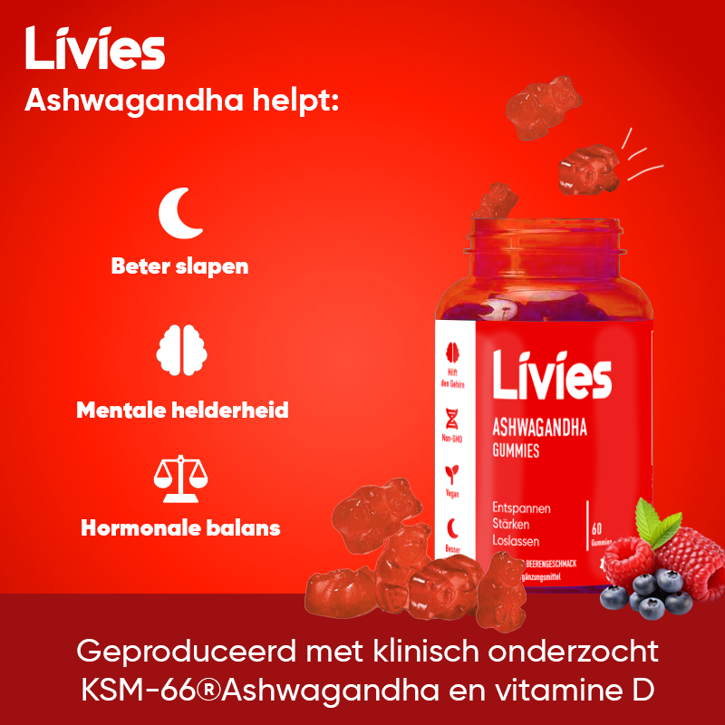 Livies Ashwagandha Gummibeertjes
