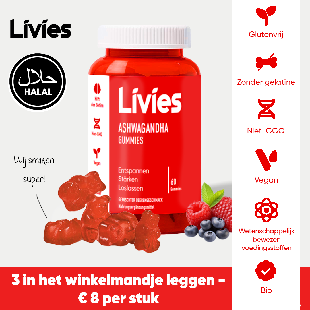 Livies Ashwagandha Gummibeertjes