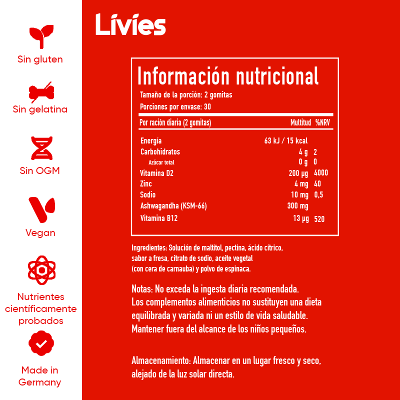 Livies Ashwagandha Gummibeertjes